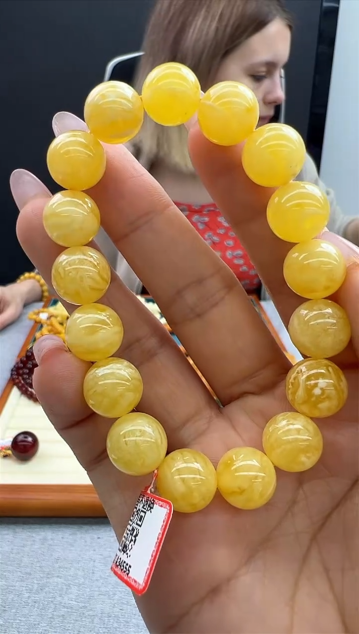 【闪购商品】琥珀手链未镶嵌30秒拍号