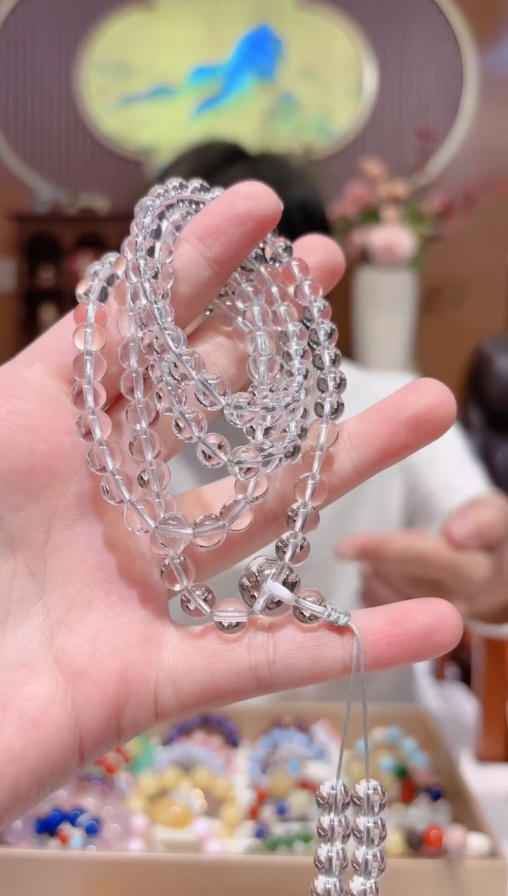 【闪购商品】水晶手串未镶嵌设计款珠串多样性发货其一