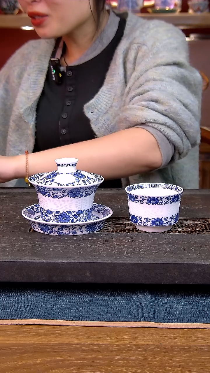 简装家用款2件套 白瓷陶瓷茶具