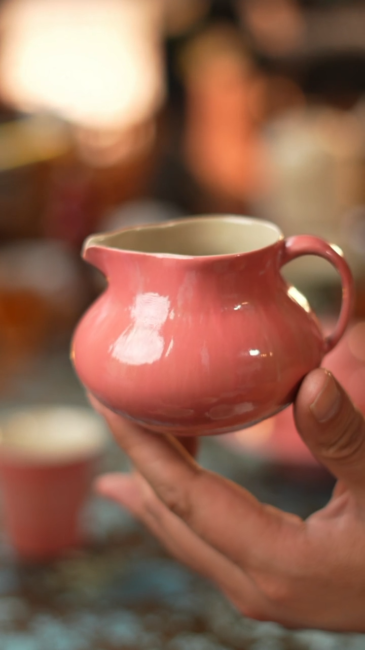 【闪购商品】粉引葫芦公道杯分茶器