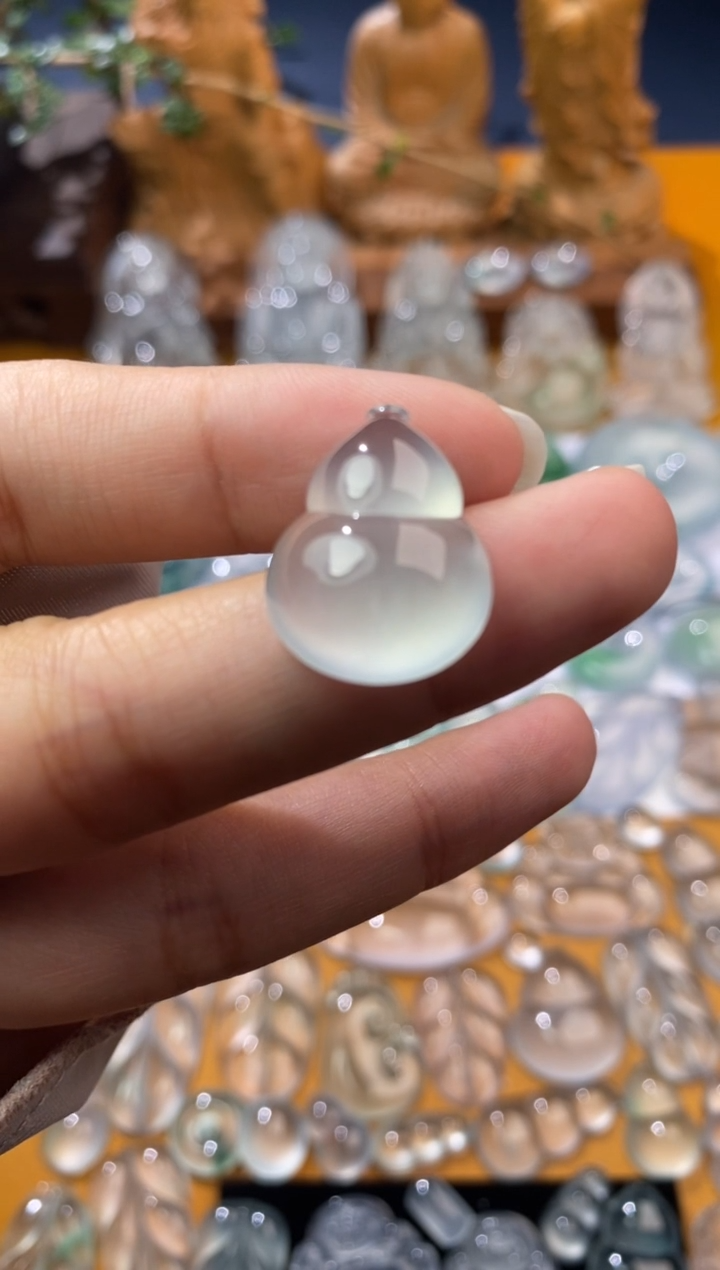 【闪购商品】定制翡翠未镶嵌葫芦20.8*15.3*7.3