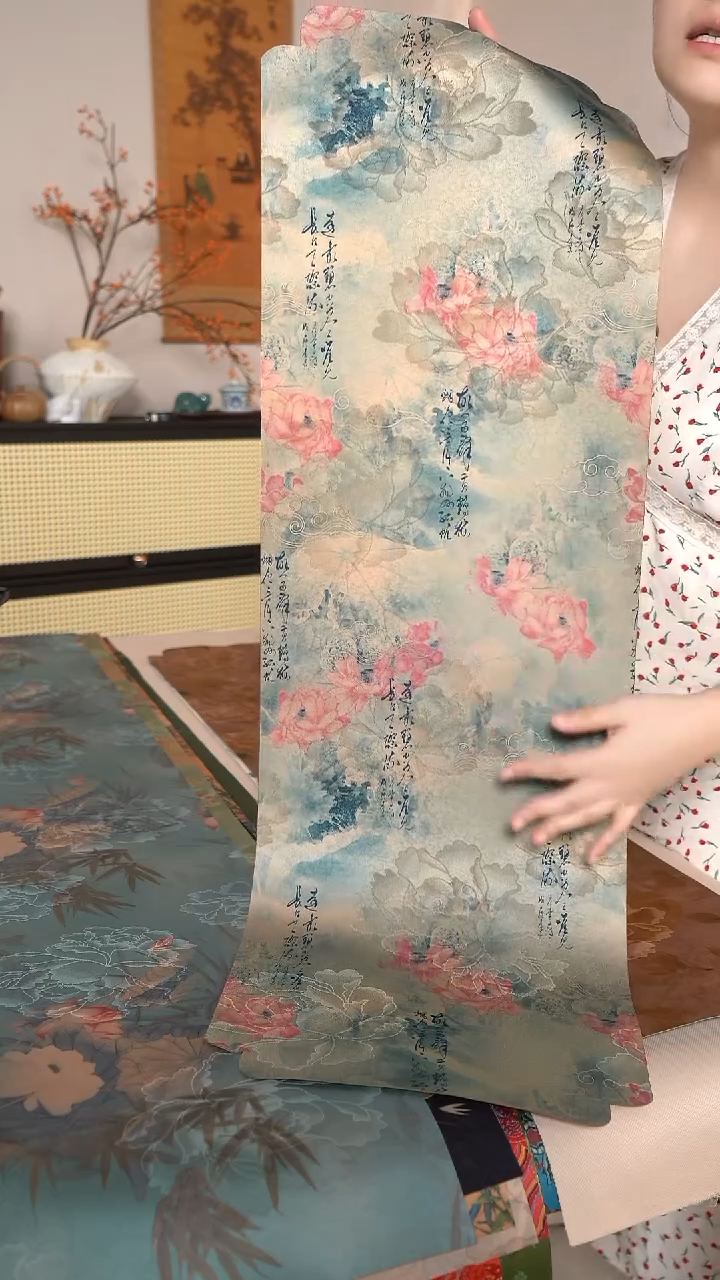 （开播福利）带字荷花30*90