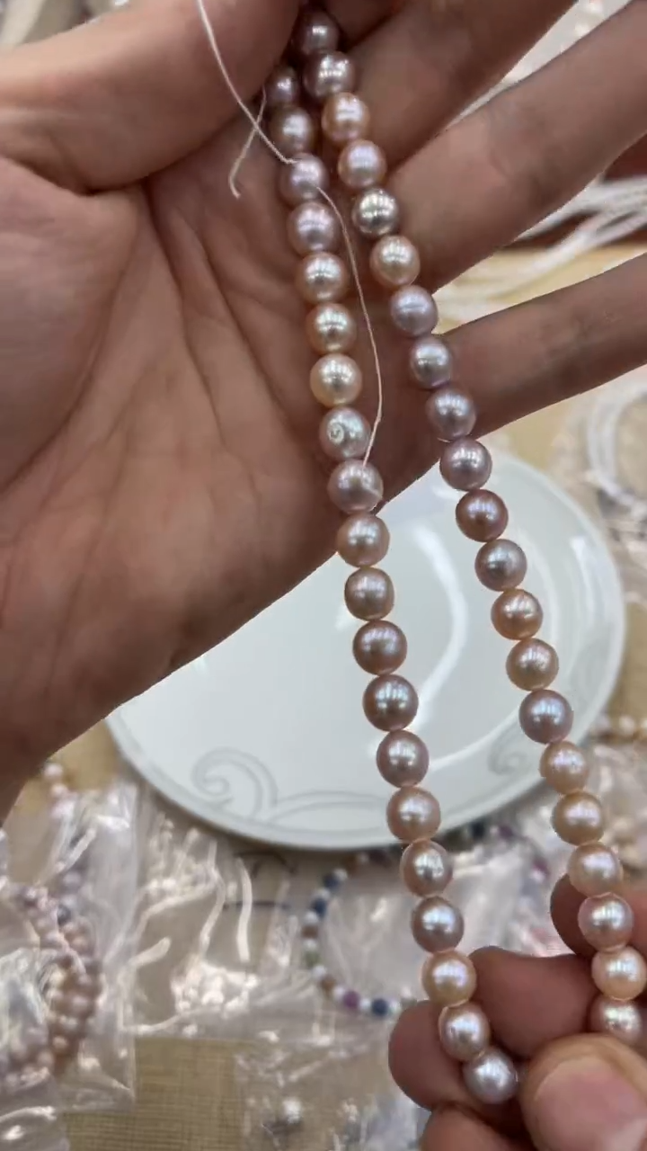 颈饰合金淡水珍珠72