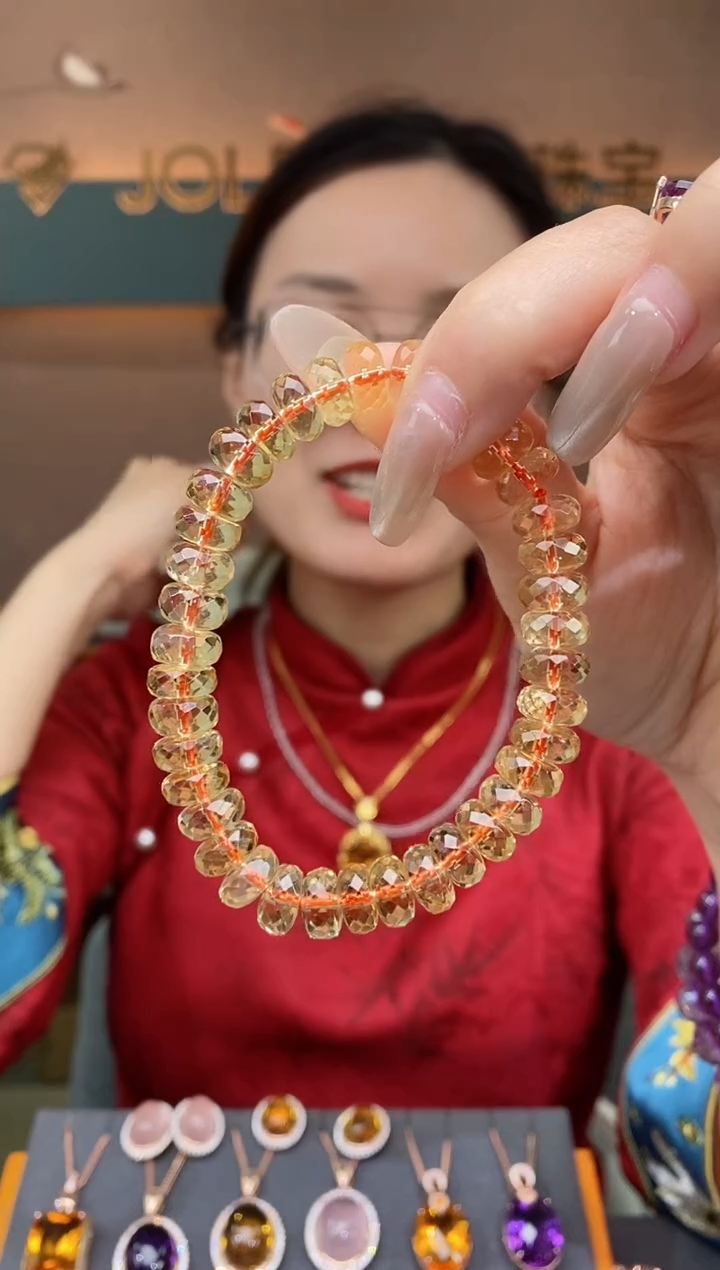 【闪购商品】黄晶手串未镶嵌黄晶手串