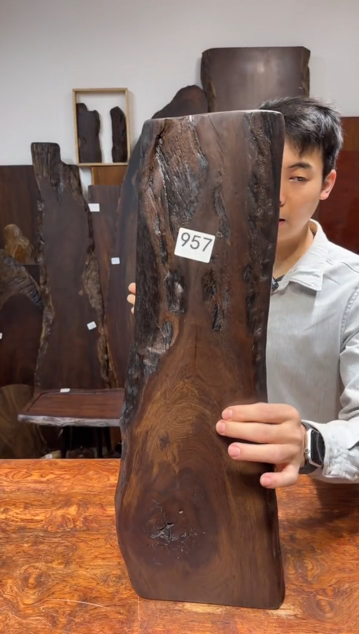 风车木（黑檀木）尺寸60*18*2.3编号957