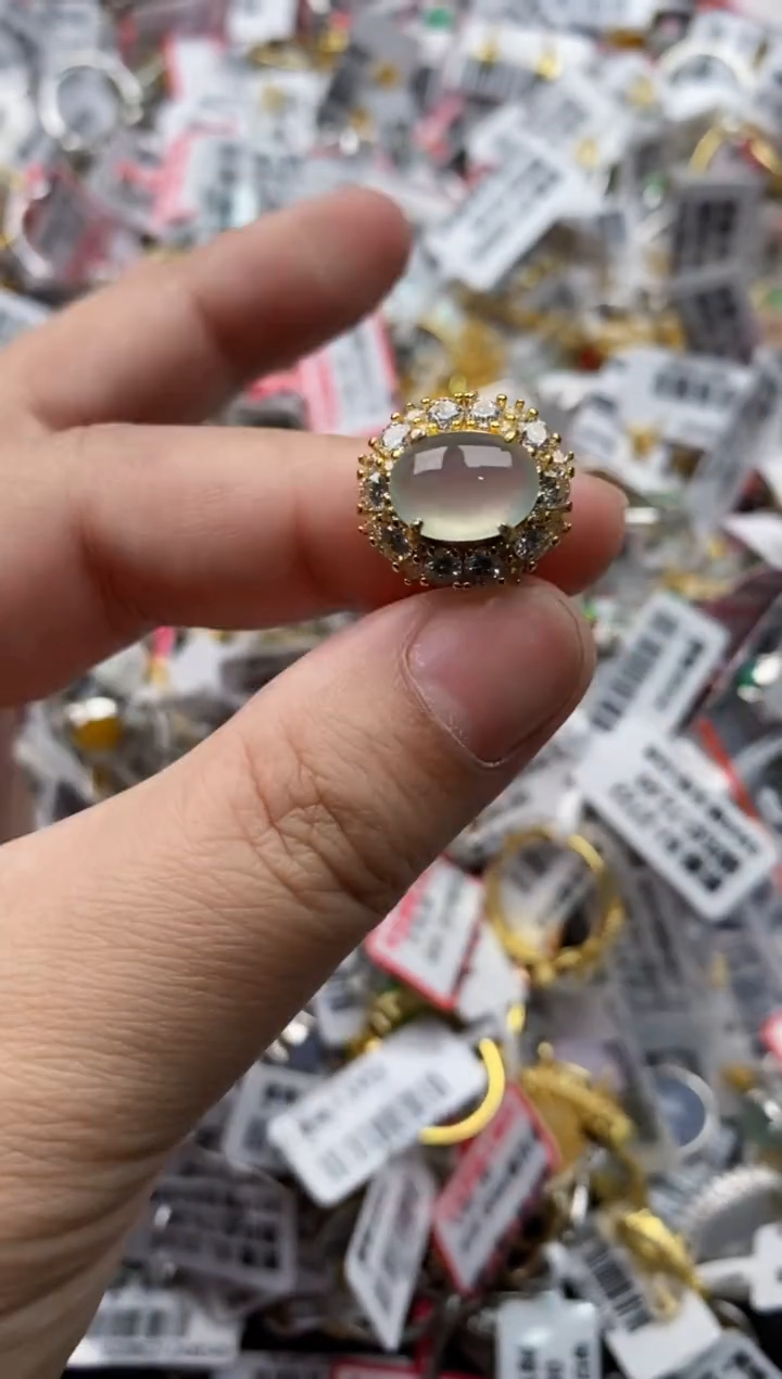 【闪购商品】翡翠戒指银S925镶嵌444444---1