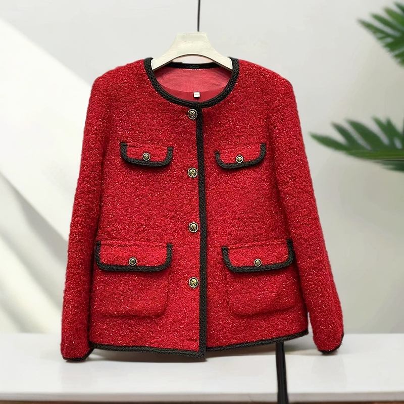 【A743】女士秋季小香风新款女时尚长袖洋气高端气质修身外套