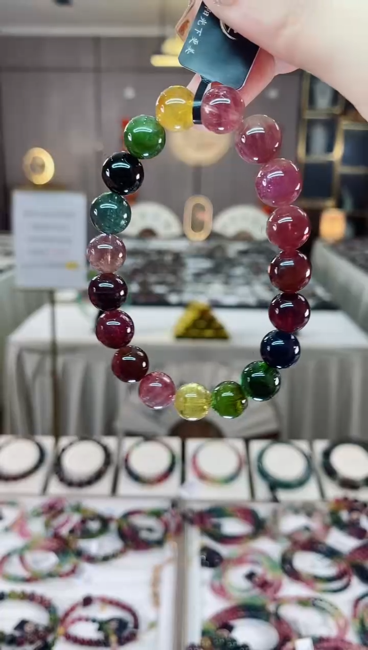 【闪购商品】单圈手串10mm+未镶嵌碧玺dan多样性发货一条