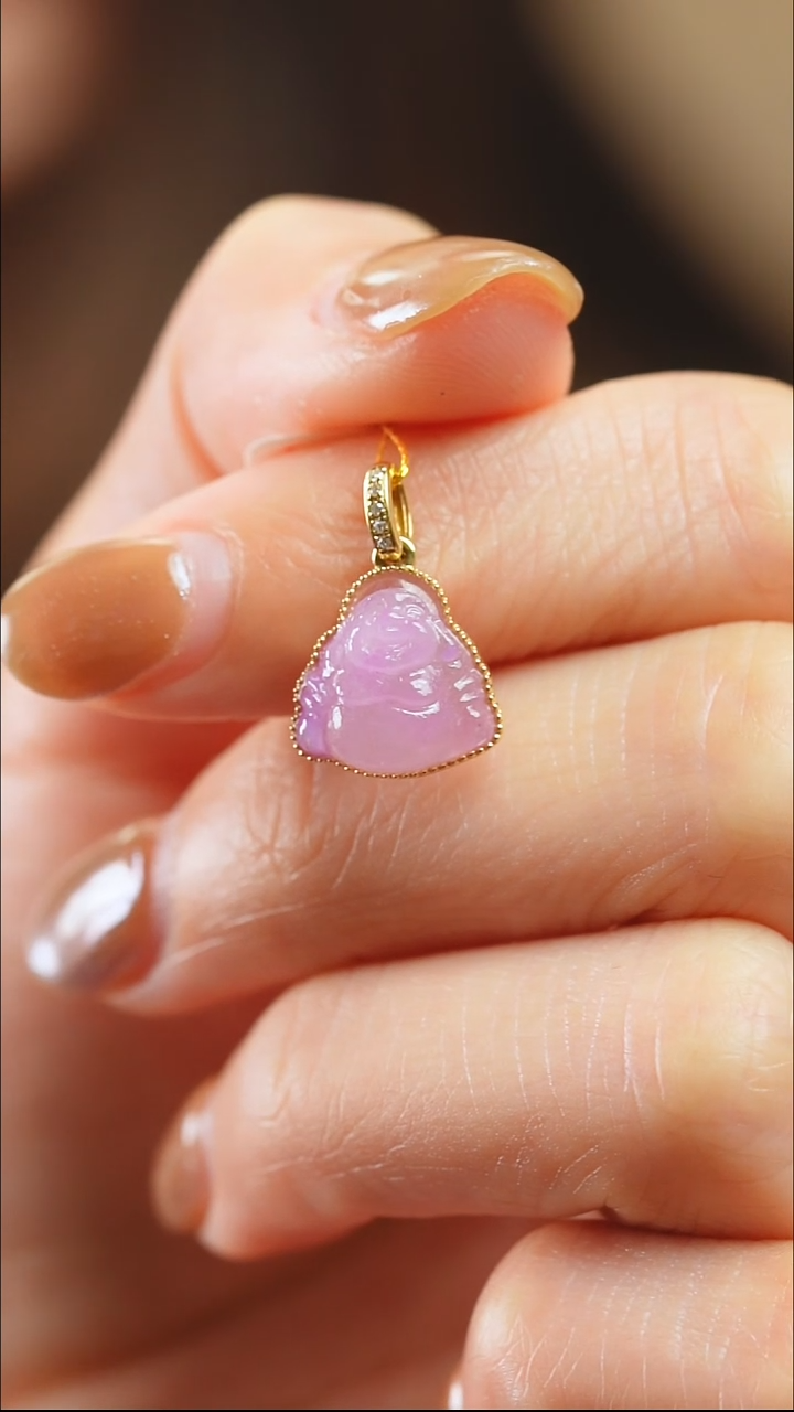 苏纪石（舒俱来）18K金镶嵌吊坠(不含链)56