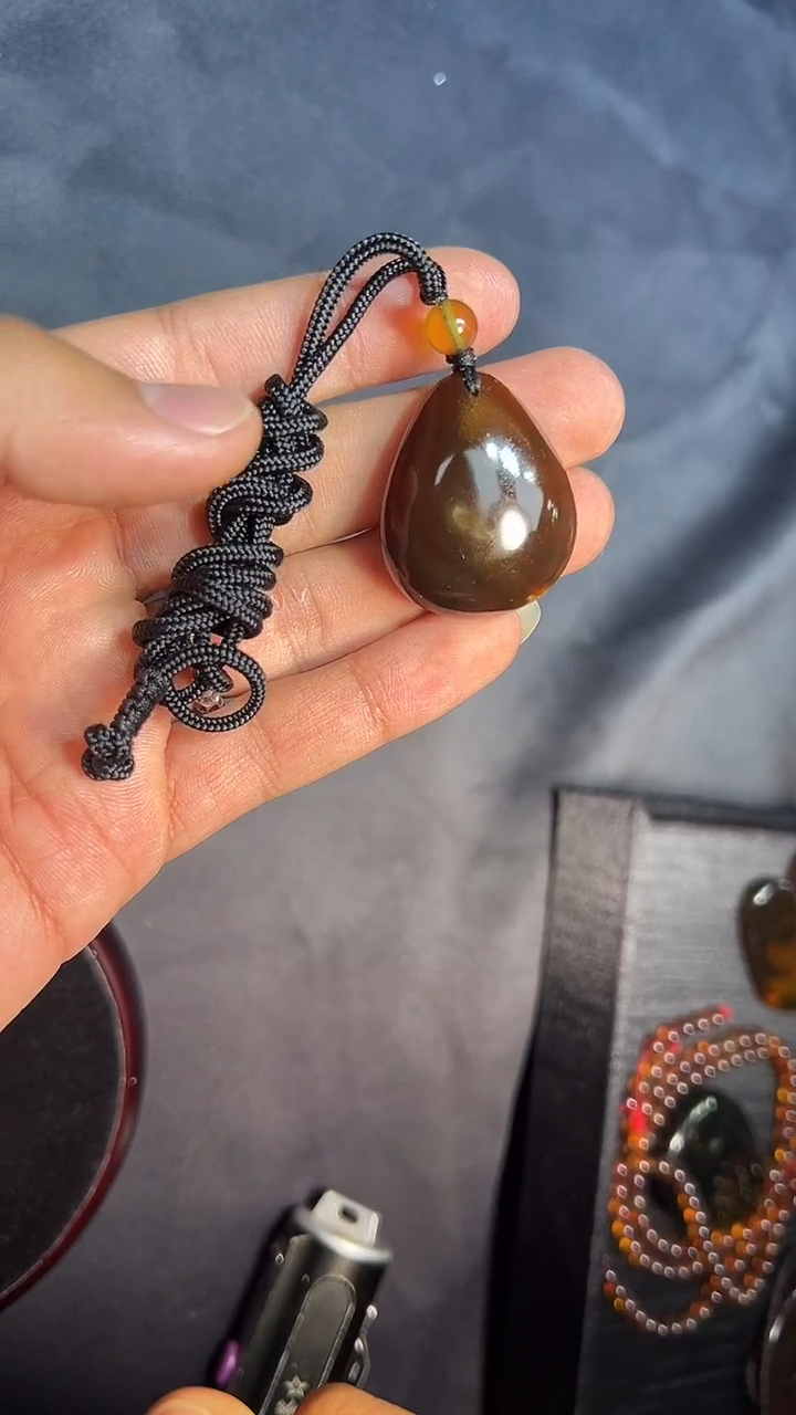 琥珀吊坠(不含链)未镶嵌吊坠