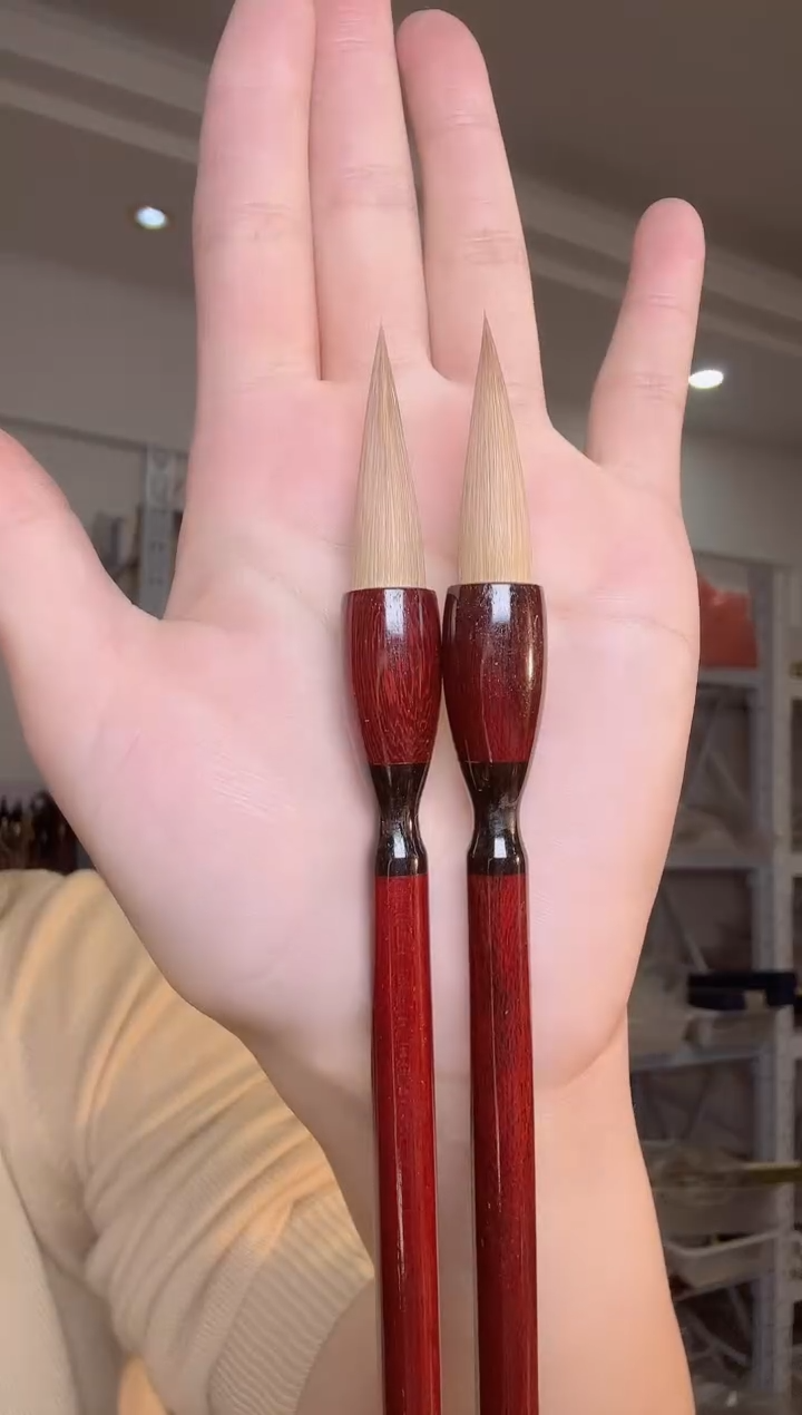 红木黑檀圈狼毫出锋3.6（2支）