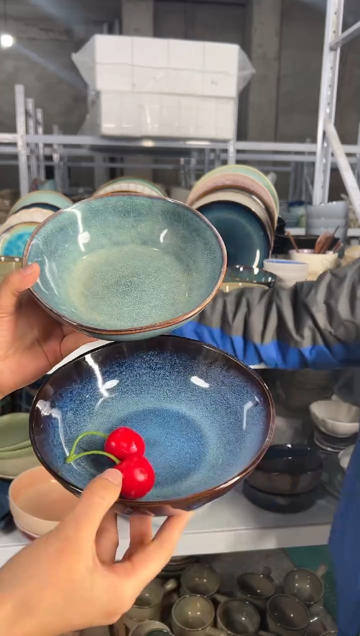 陶瓷外贸尾货瑕疵满20包邮X2 菜碗组合