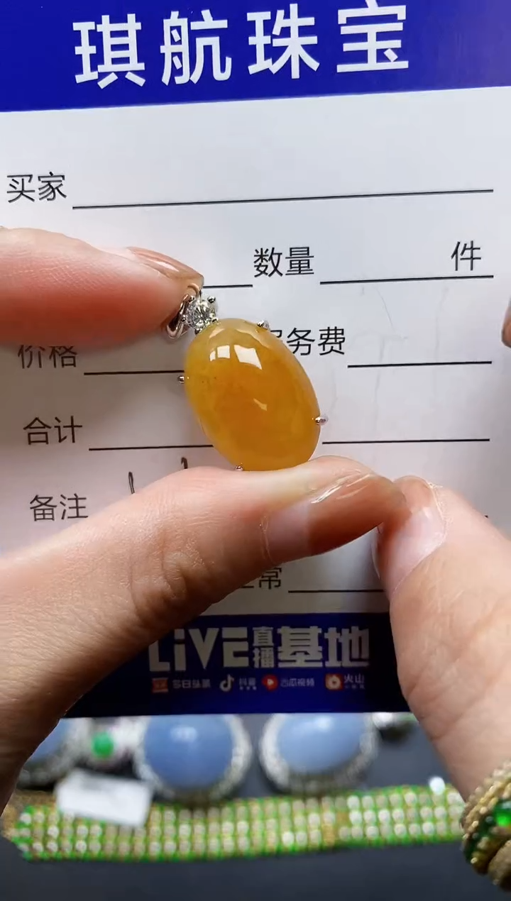 【闪购商品】翡翠颈饰银S925镶嵌0546