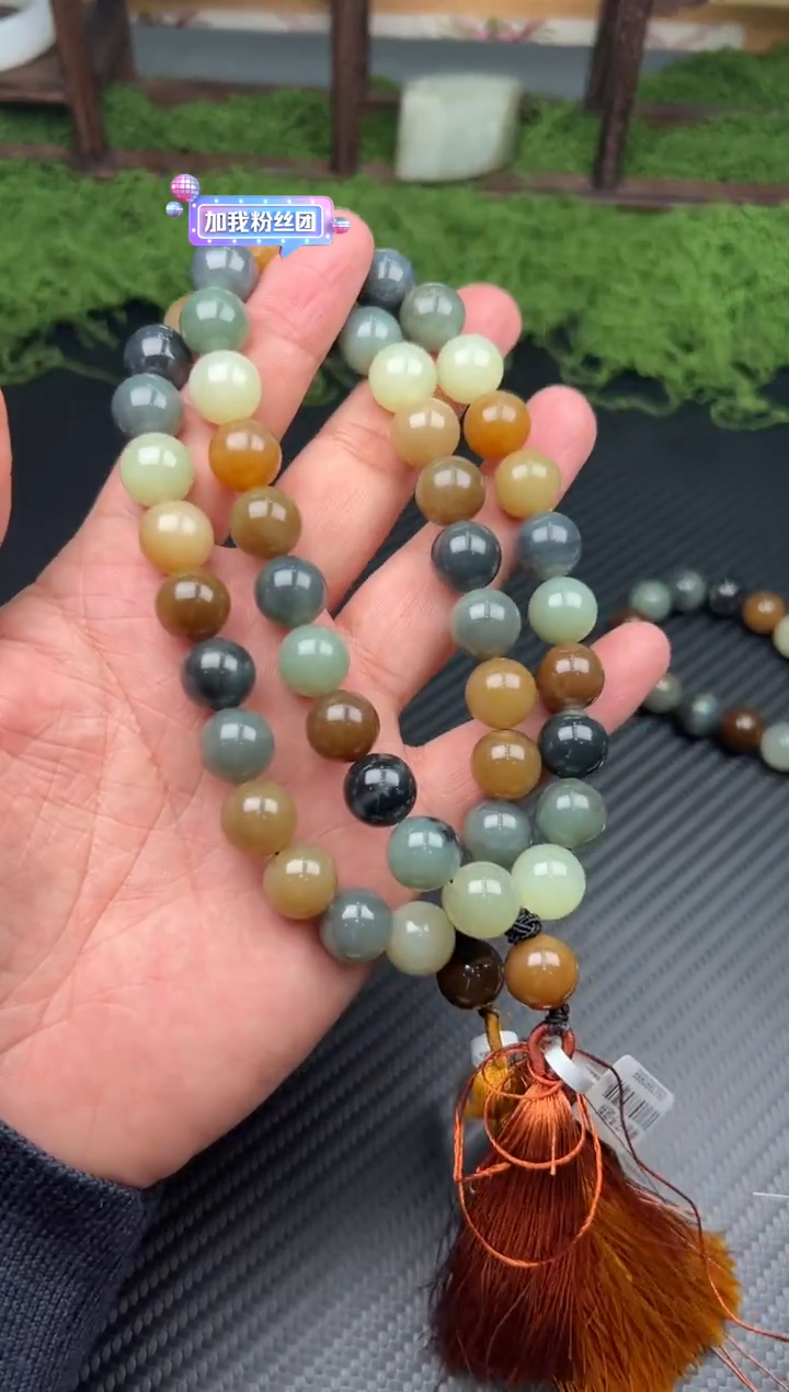 未镶嵌手串和田玉若羌微色差卡12手持多样性发货拍一发一