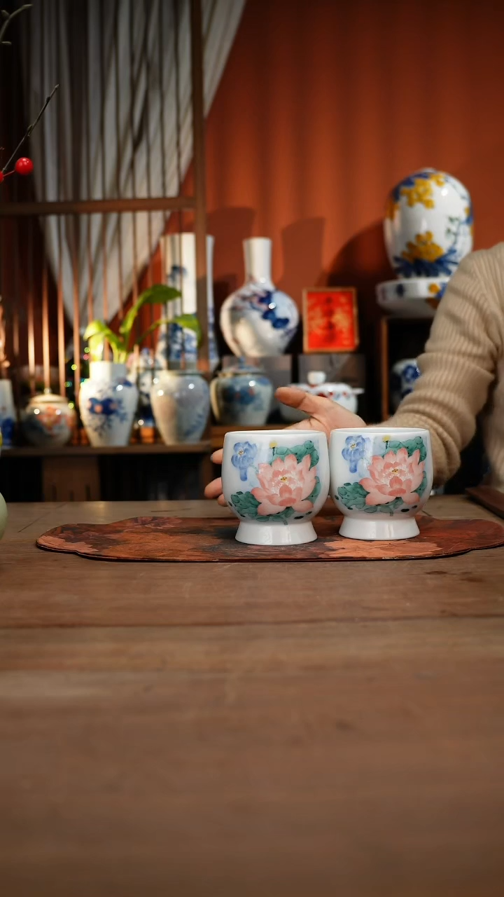 当代高温釉下彩手绘陶瓷餐具