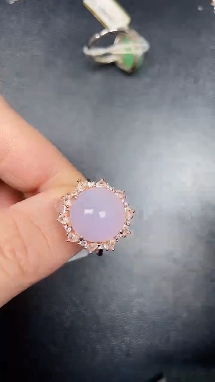 银S925镶嵌戒指翡翠2880