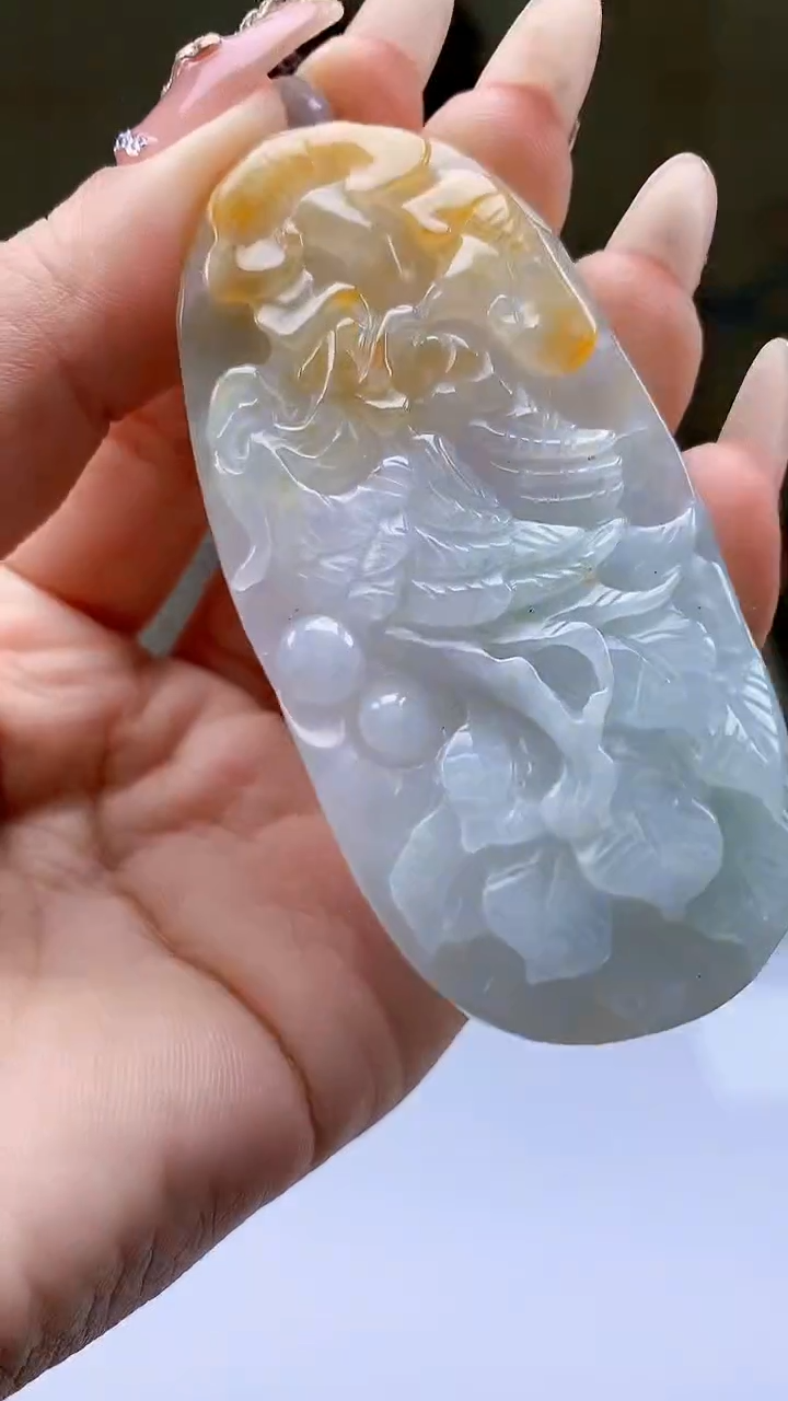 【闪购商品】定制翡翠未镶嵌4902ty-毛货挂件106