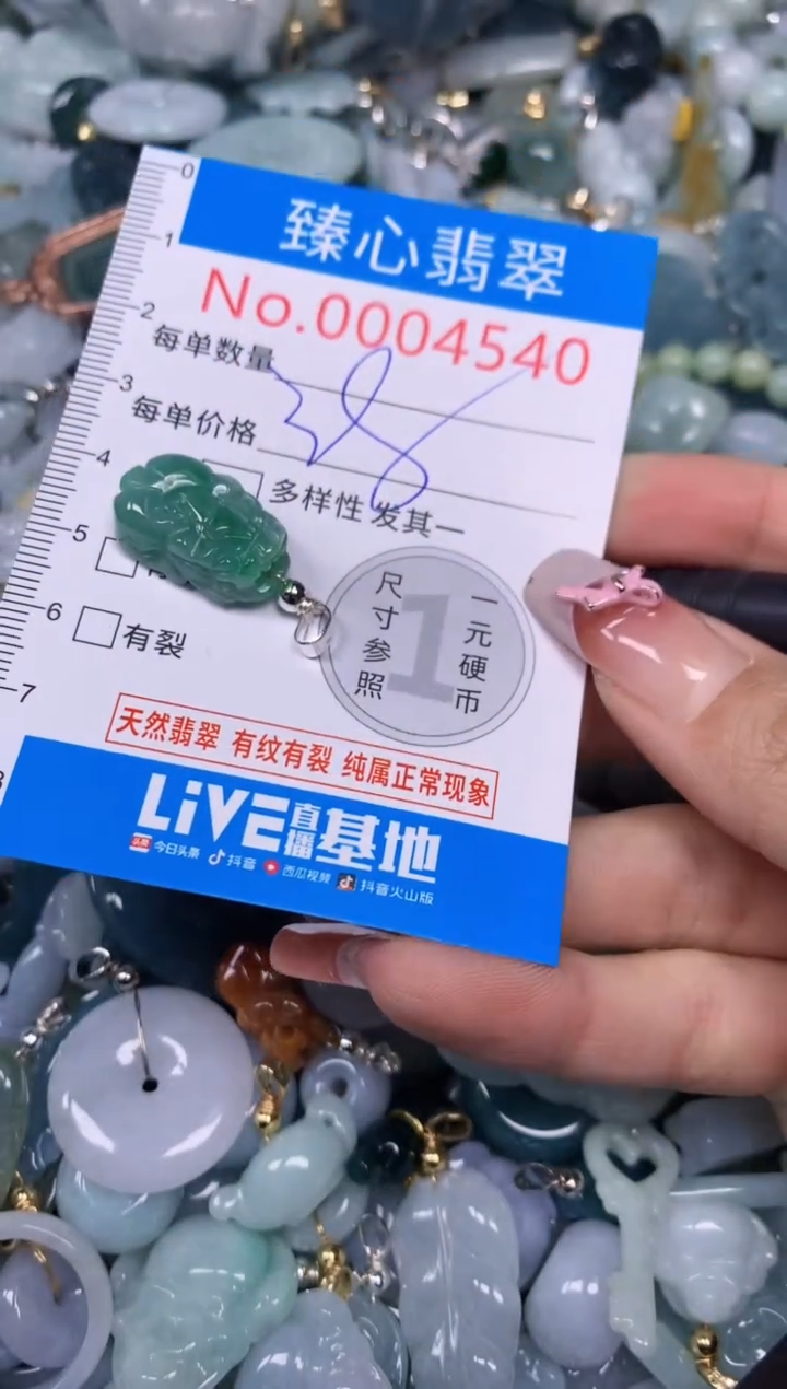 【闪购商品】翡翠颈饰未镶嵌含绳0004540