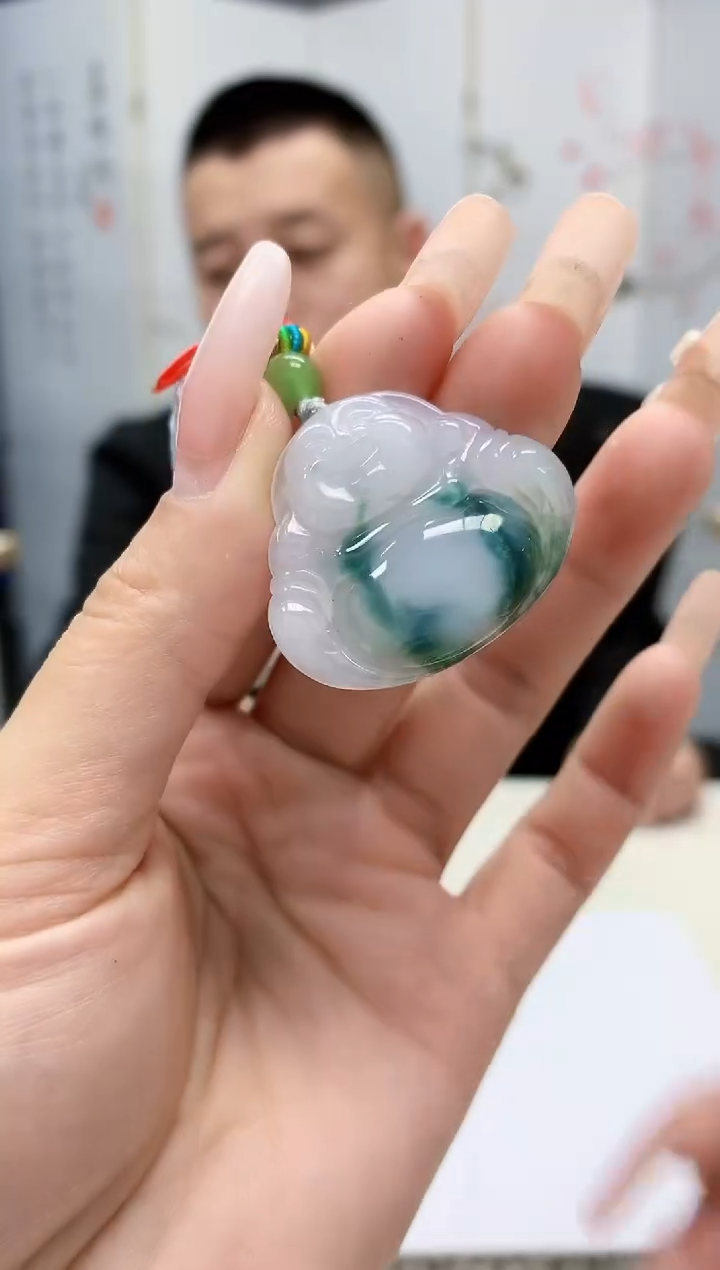 【闪购商品】定制翡翠未镶嵌4812lr-毛货挂件29