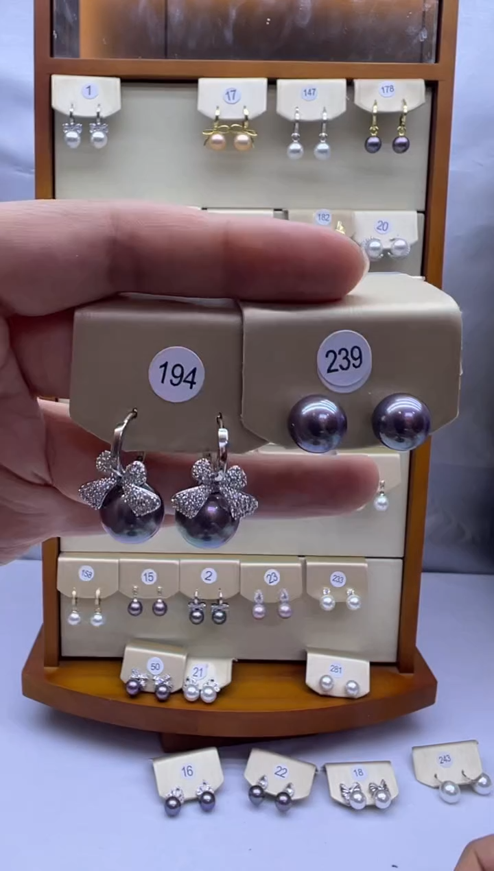 未镶嵌耳饰淡水珍珠194+239