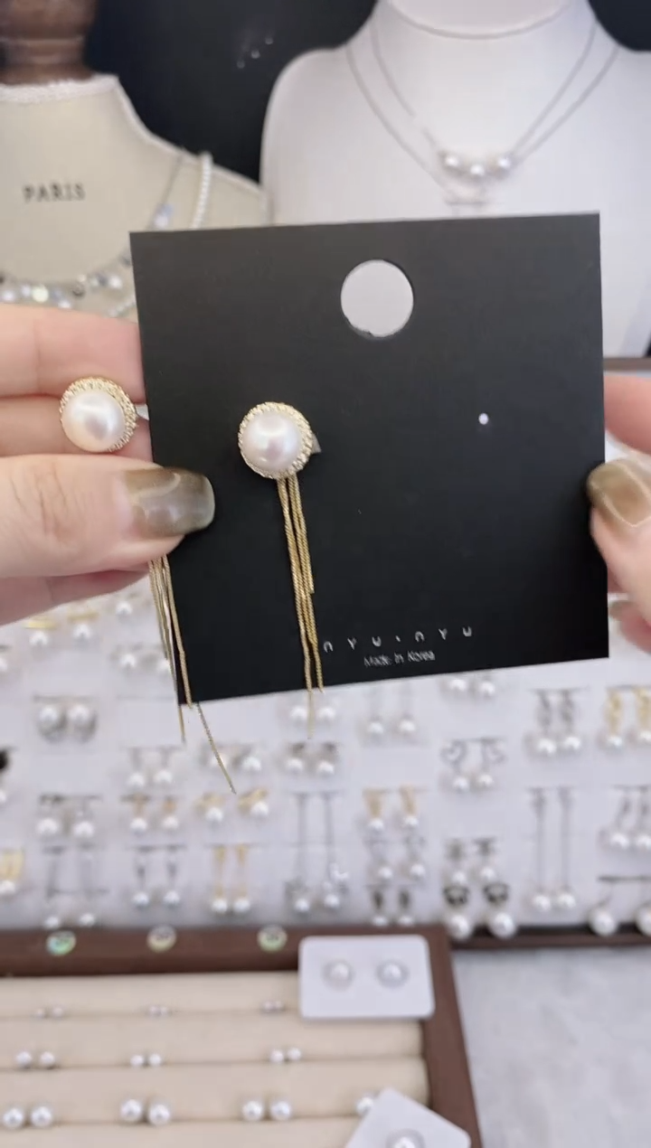 合金耳饰淡水珍珠113