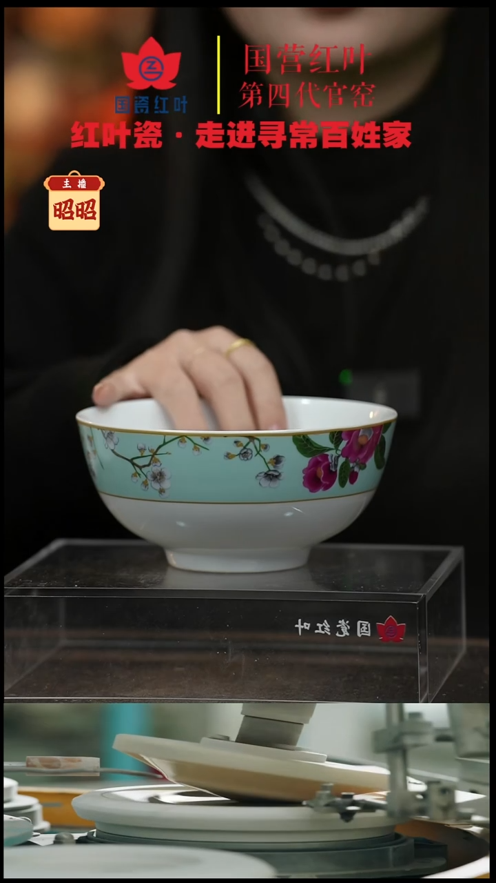 陶瓷4个微瑕春意盎然6英寸面碗