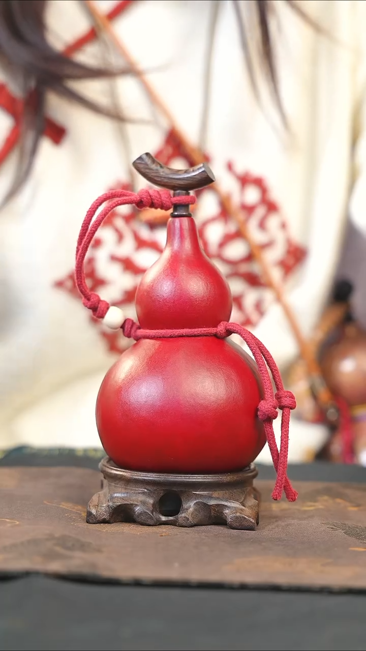 【闪购商品】RZ129大漆酒葫芦不包手串及旋转底座