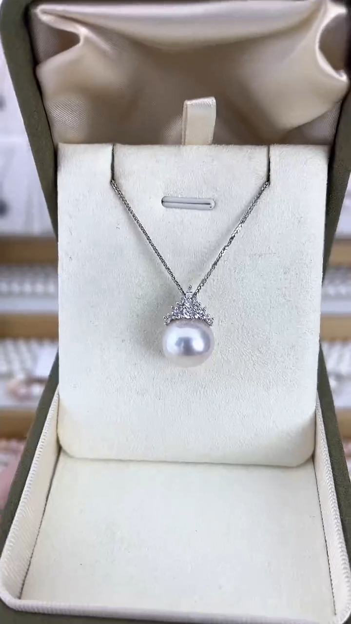 【闪购商品】淡水珍珠颈饰未镶嵌20天然极光天女光冰雪款吊坠