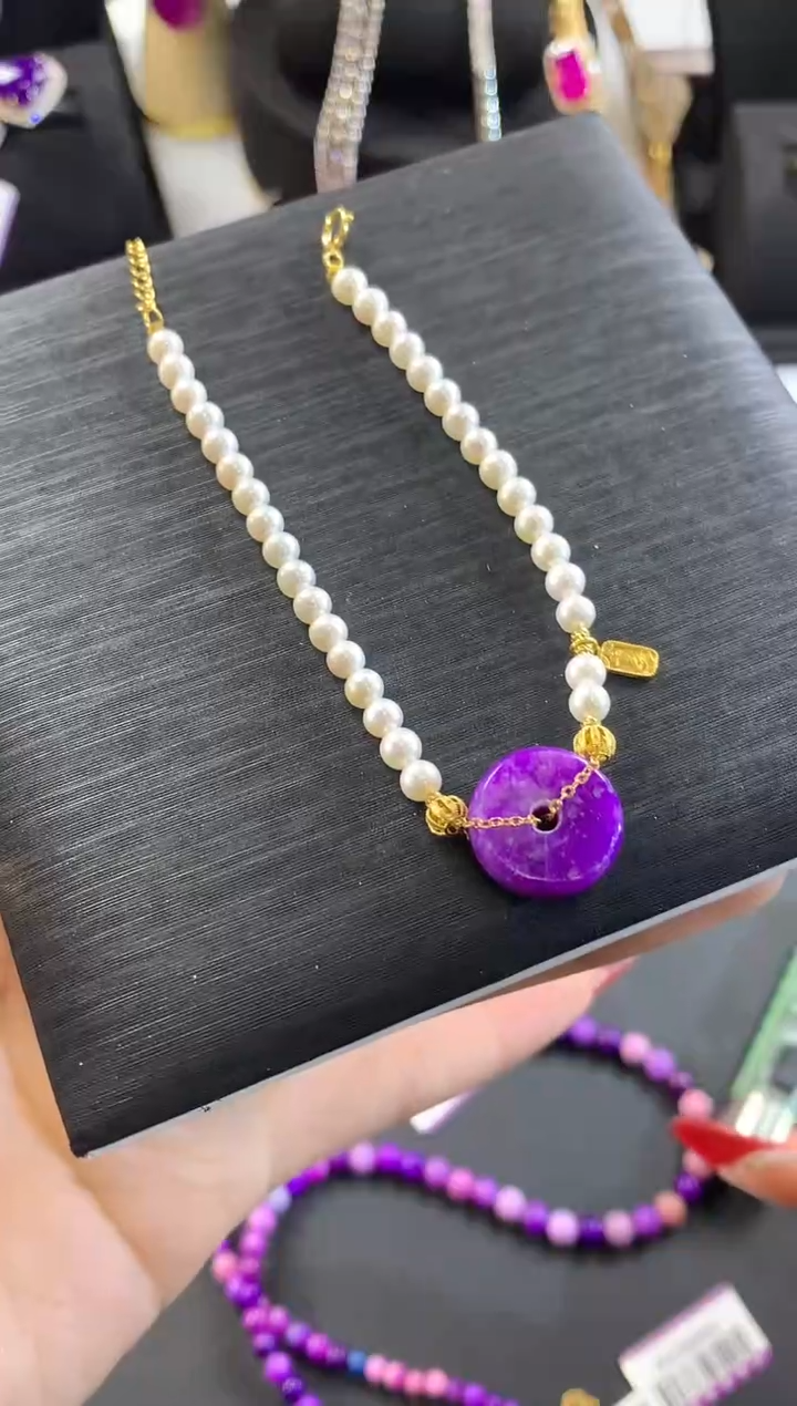 【闪购商品】苏纪石（舒俱来），18K金镶嵌舒俱来手链