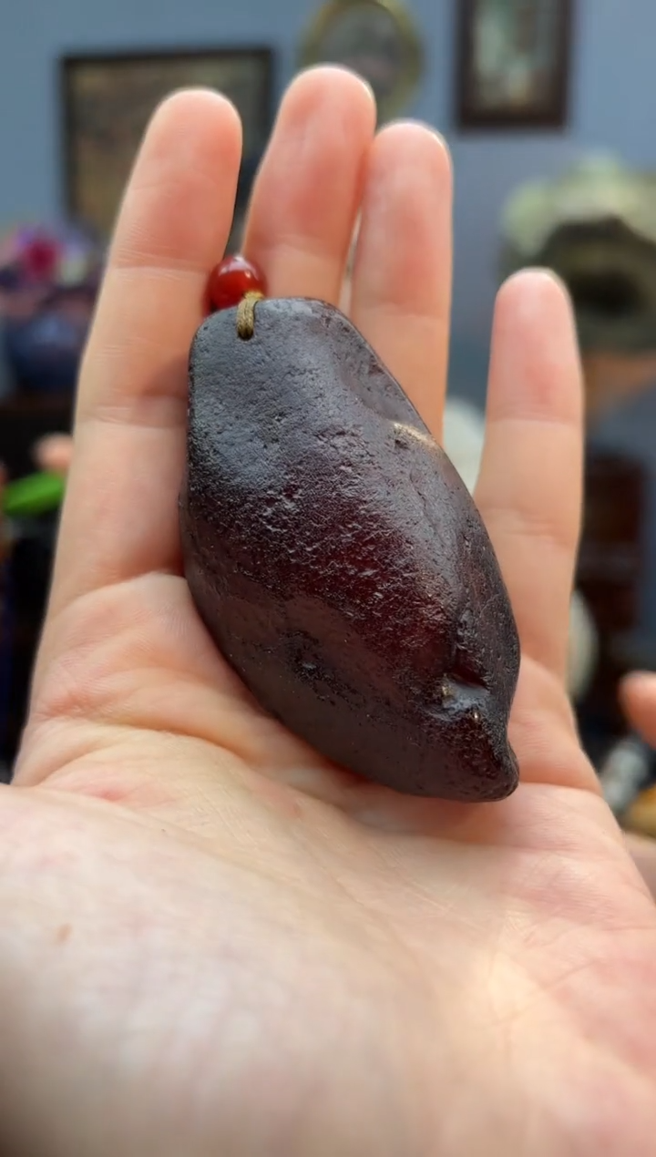 琥珀颈饰未镶嵌吊坠