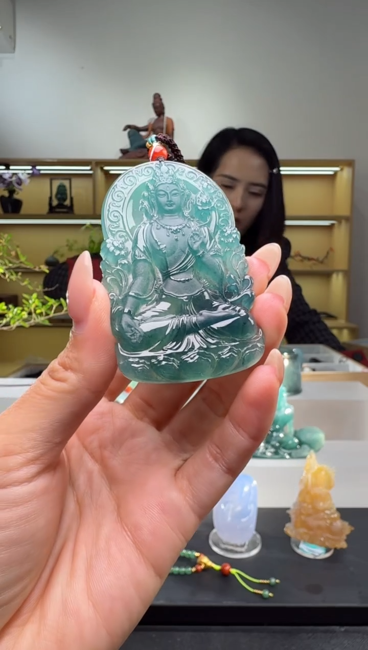 吊坠(不含链)未镶嵌翡翠度母