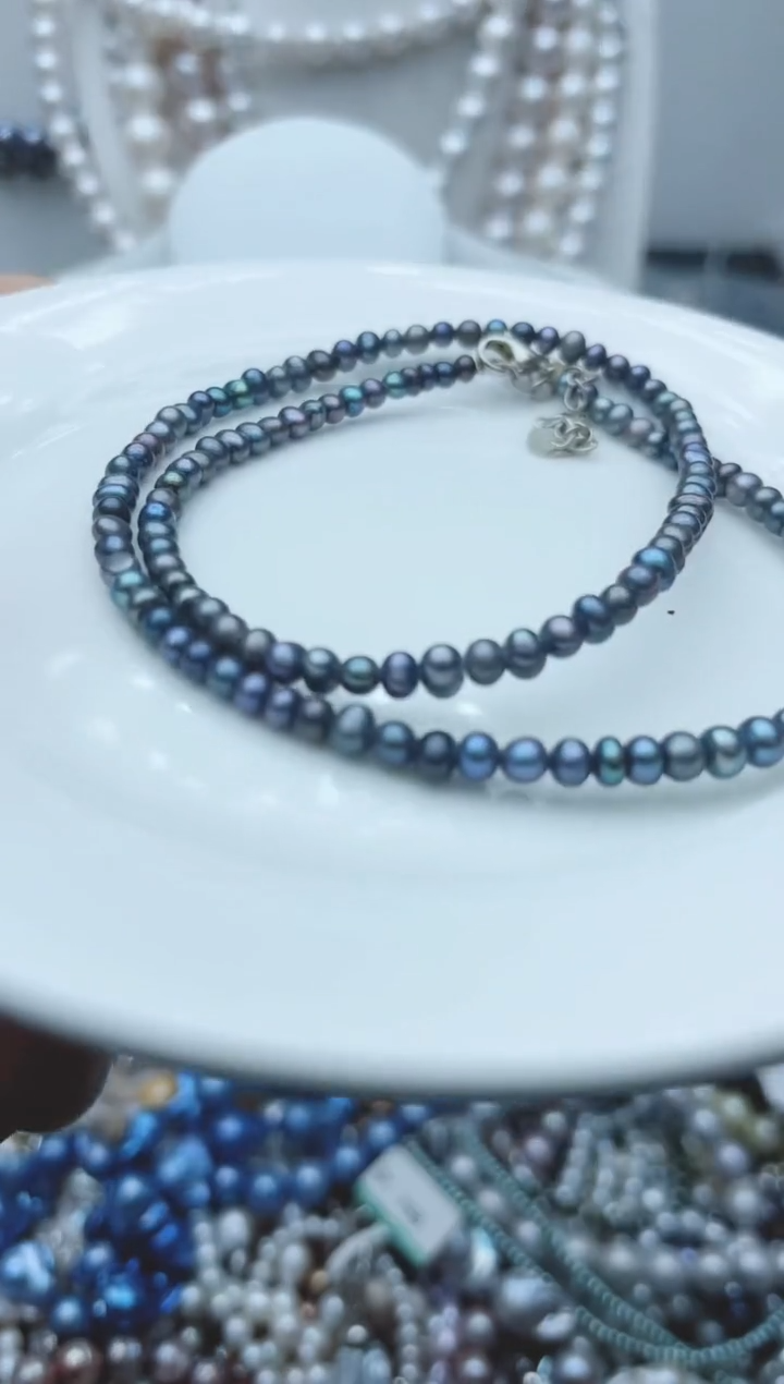 【闪购商品】淡水珍珠颈饰钛钢11