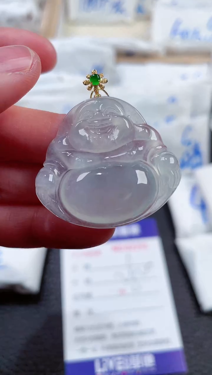 【闪购商品】翡翠颈饰18K金镶嵌00010731