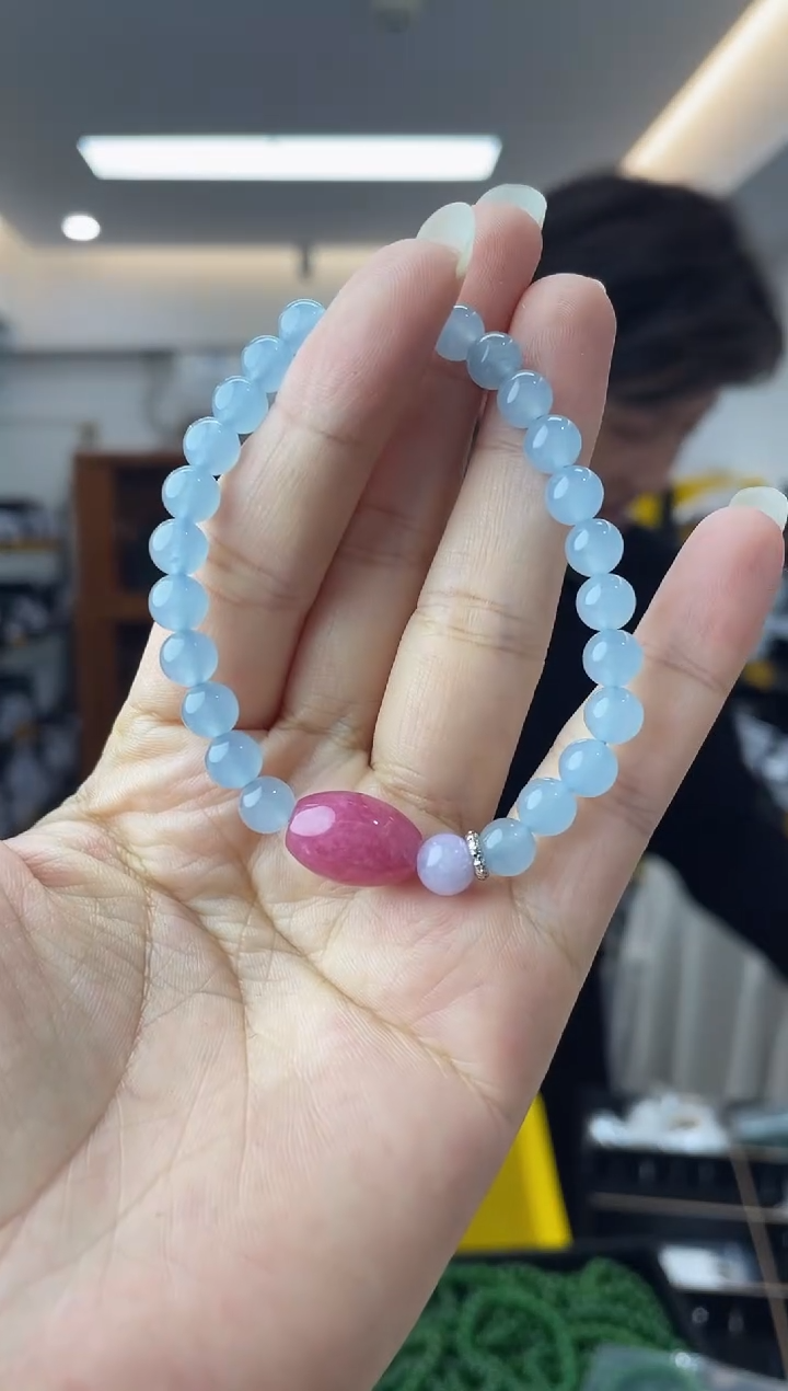 【闪购商品】海蓝宝石手链未镶嵌多样性一件发货