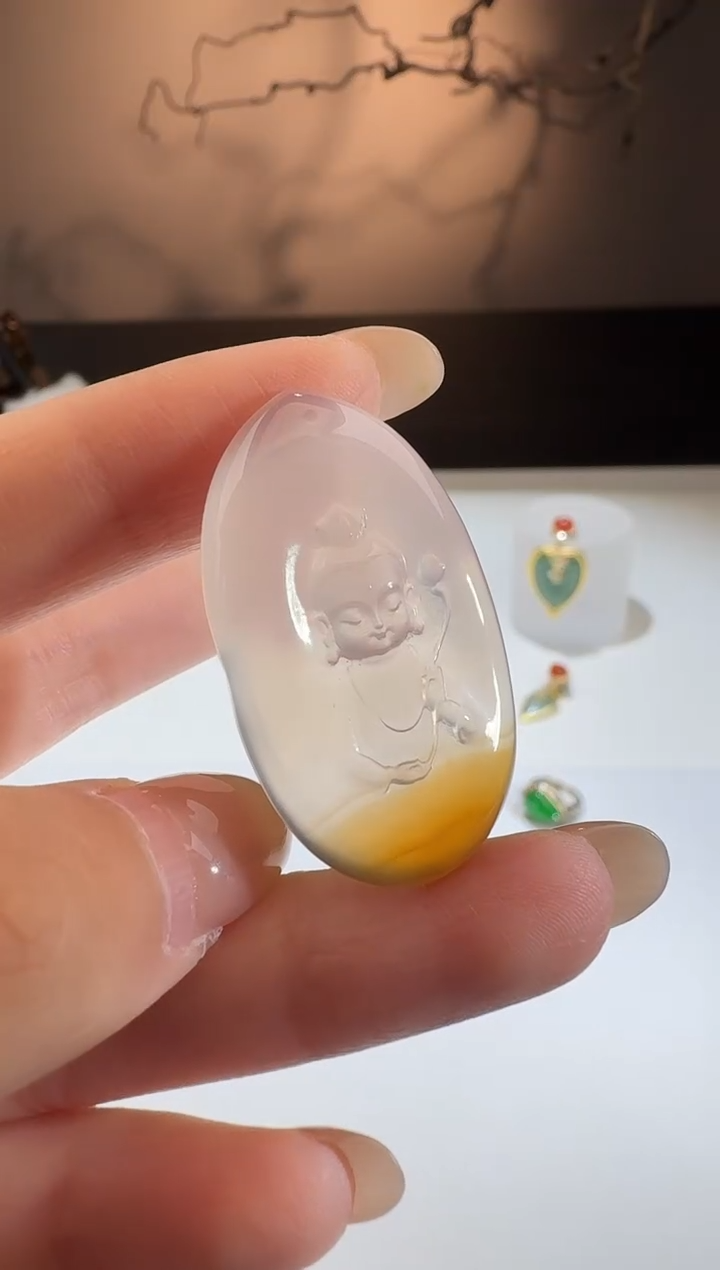 【闪购商品】玛瑙/玉髓挂件未镶嵌【鑫鑫】马