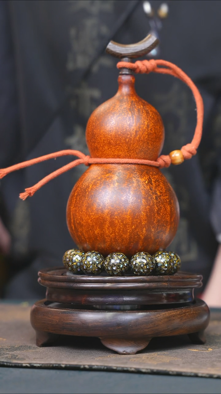 【闪购商品】YG139大漆酒葫芦不包手串及旋转底座