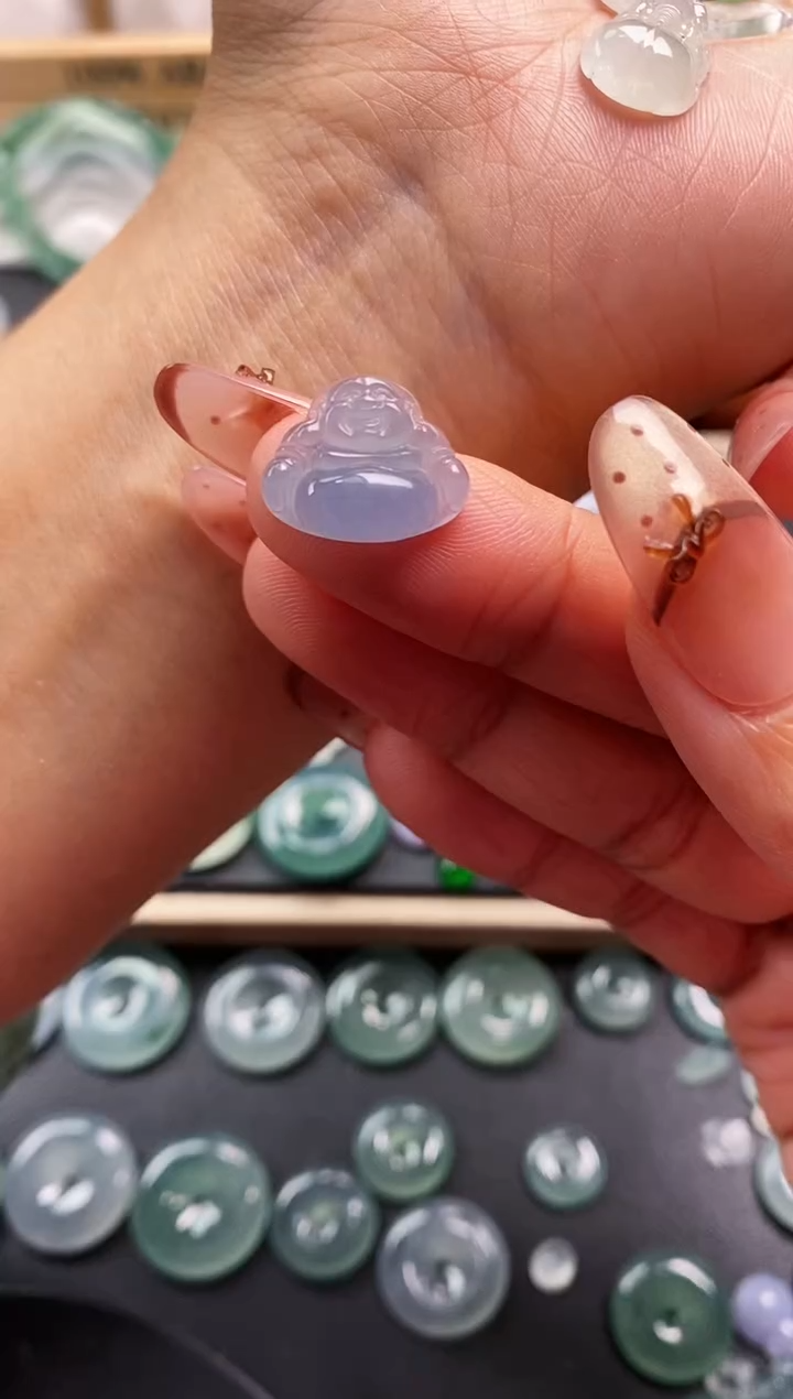 裸石翡翠海*脆佛公 499 定向 海苔脆