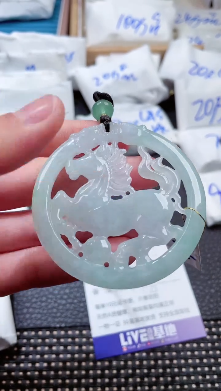 翡翠未镶嵌颈饰00004335