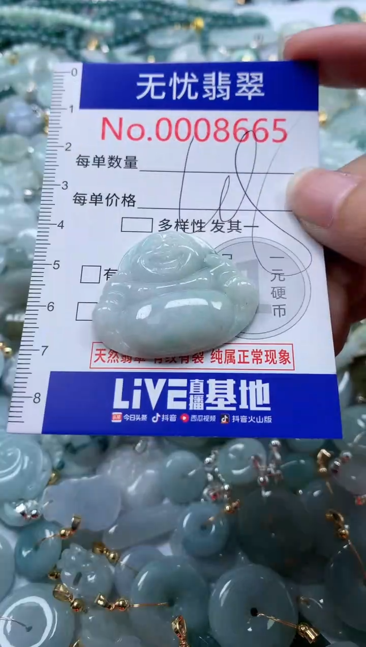 翡翠未镶嵌吊坠(不含链)8665