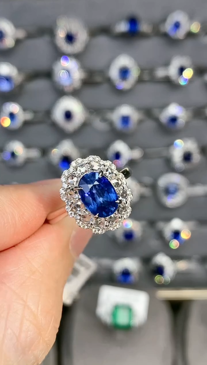 【闪购商品】蓝宝石戒指18K金镶嵌1.86ct/年货节专属价