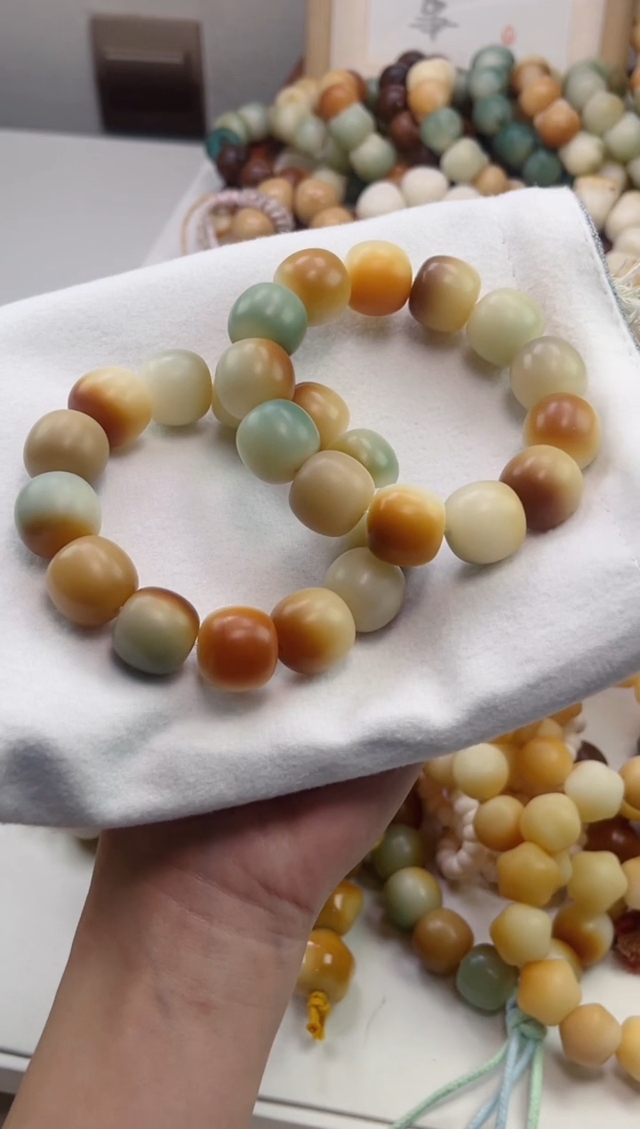 手串菩提根/象牙果沐a17敦煌问天干磨桶珠16*18mm手串