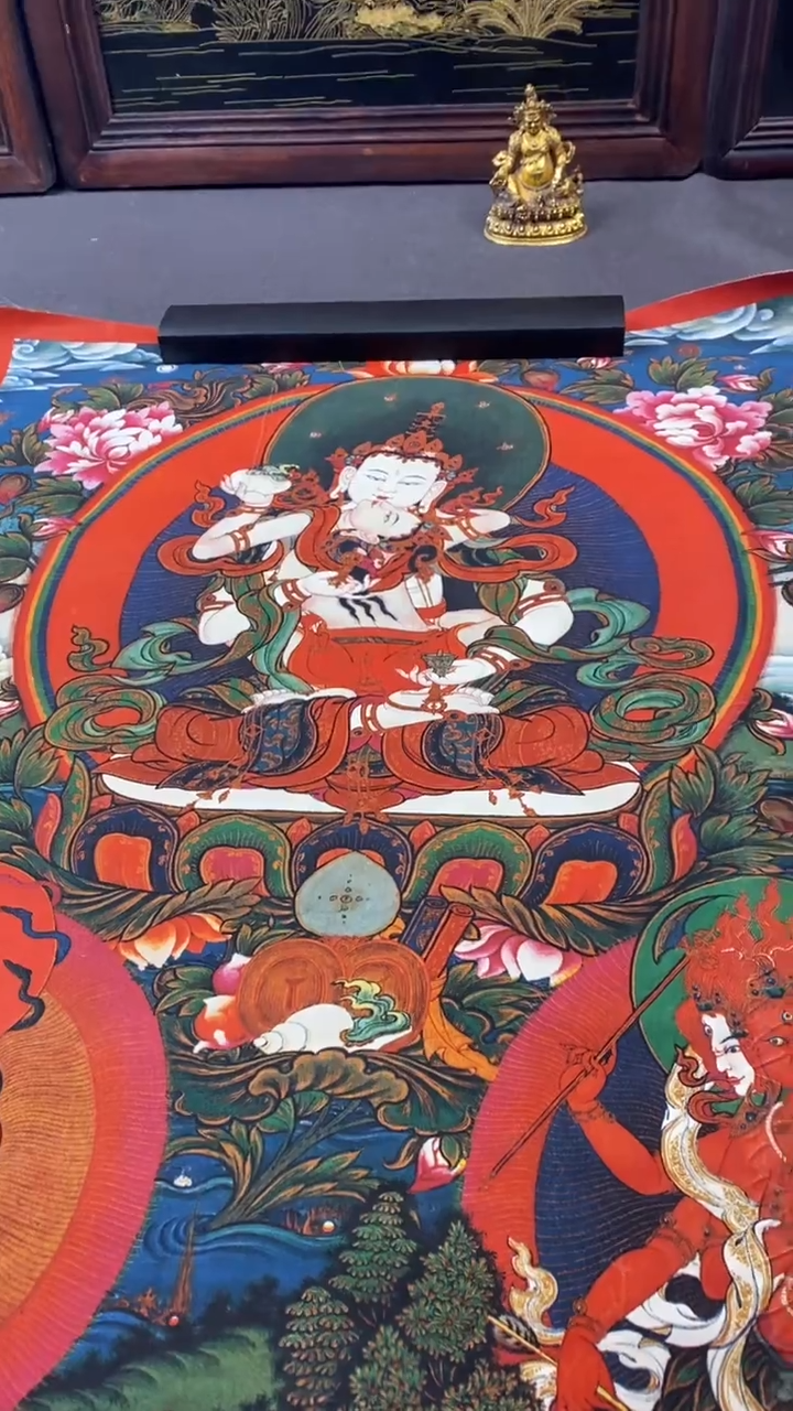 卷轴画王姬藏传唐卡艺术品