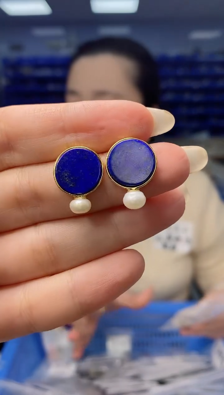 【闪购商品】青金石EZ4468银S925镶嵌EZ4468