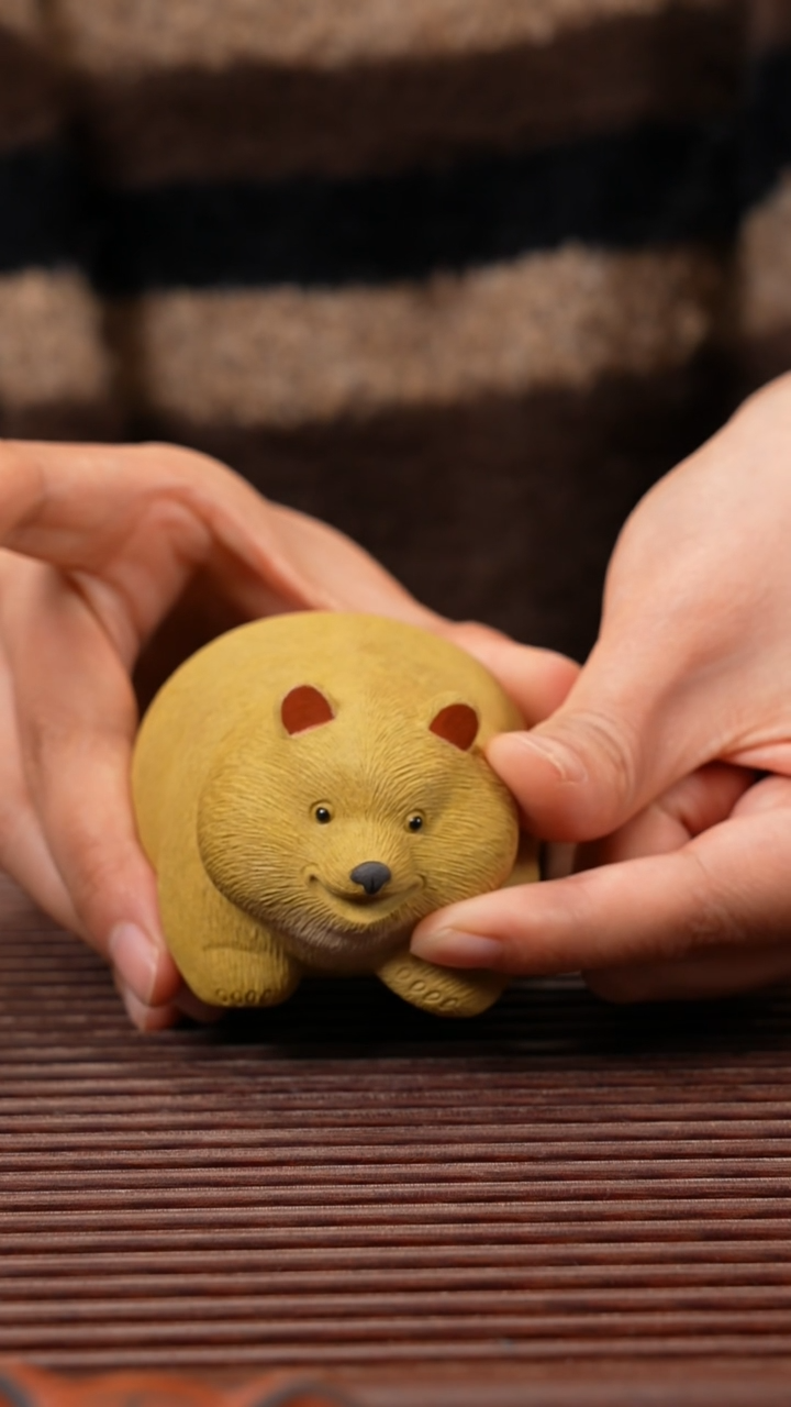 【闪购商品】紫砂茶宠精工小熊