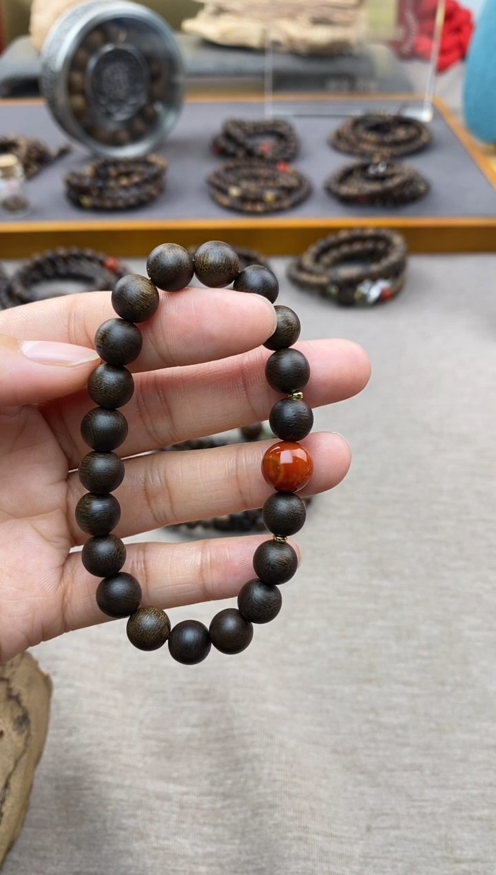 【闪购商品】沉香手串单圈越南芽庄白棋楠0.8 沉水