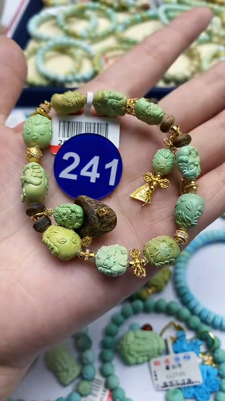 【闪购商品】绿松石手链银S925镶嵌241