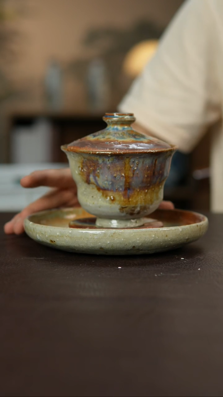 杯景德柴烧手作多人瑕疵