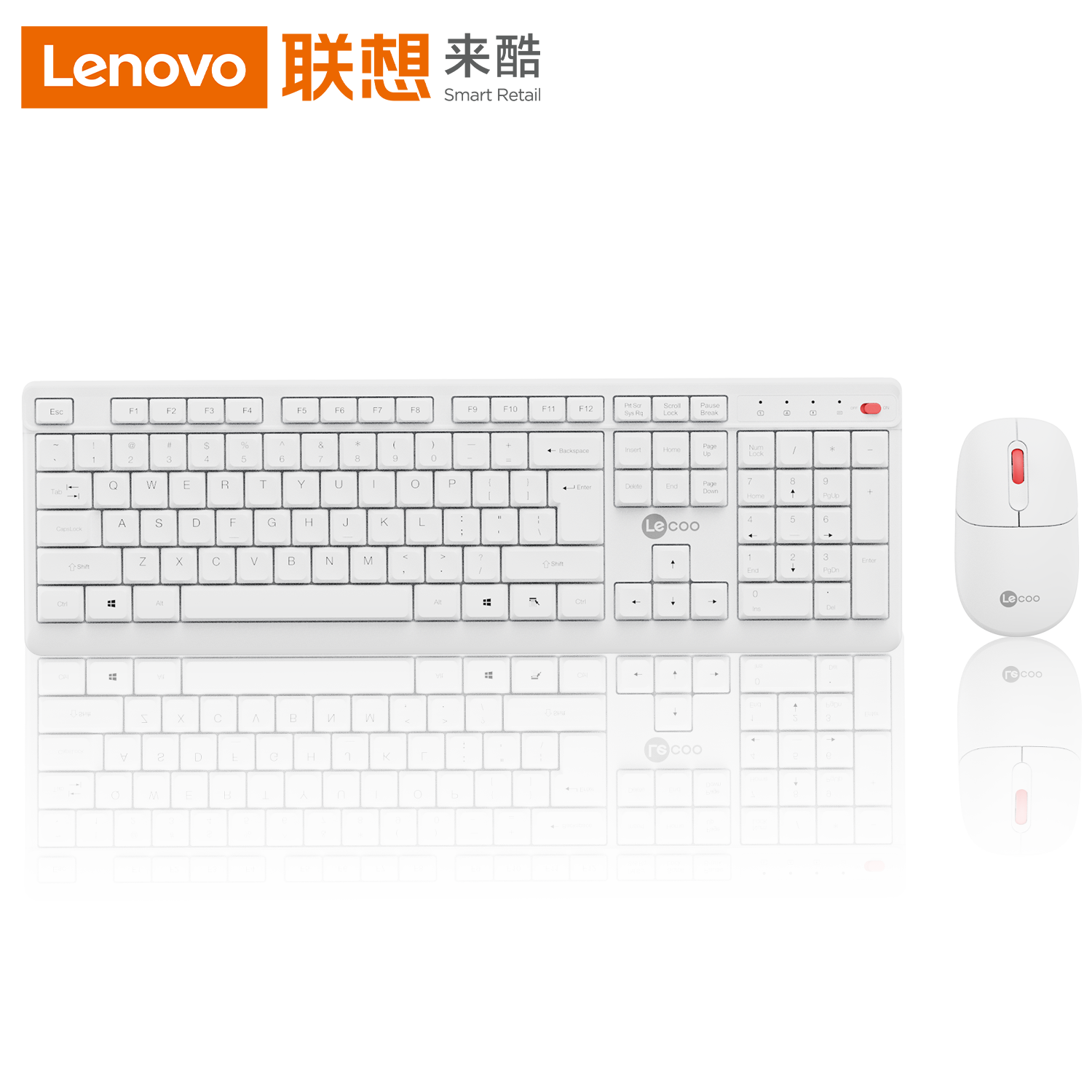 Lenovo/联想无线键盘鼠标套装台式笔记本电脑商务静音[USB接收器]