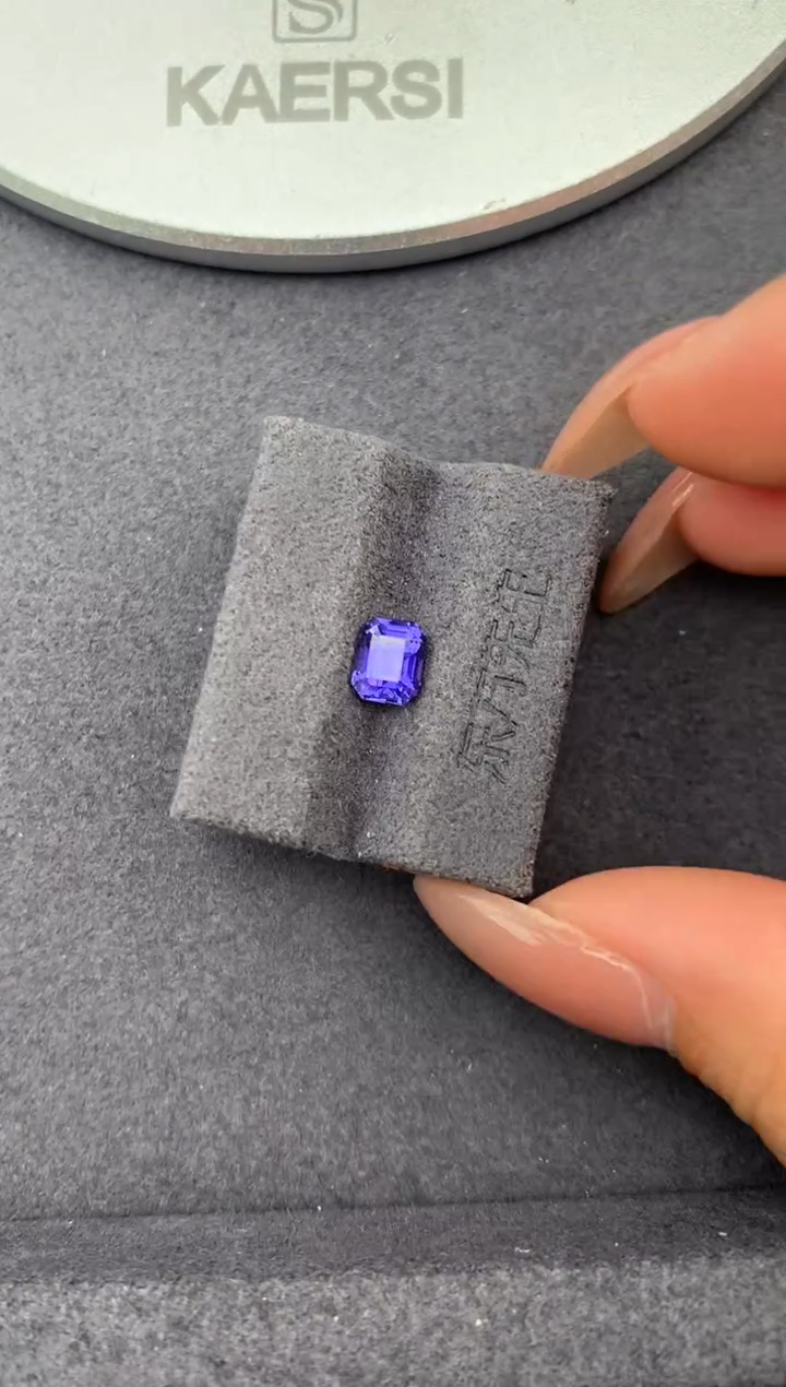 裸石彩色蓝宝石1ct紫蓝宝  定制  FH