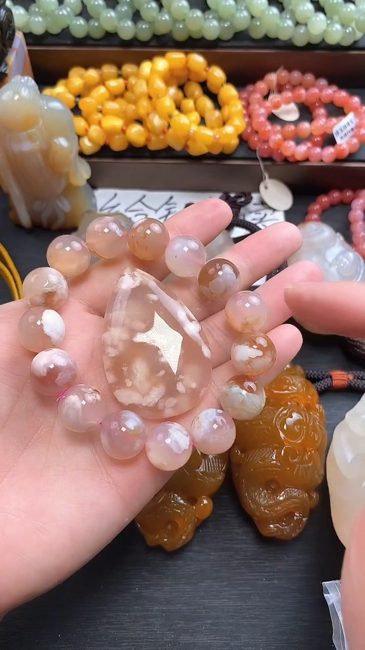 【闪购商品】玛瑙/玉髓套装未镶嵌1